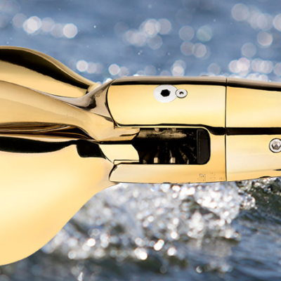 Alternative view of Hélice 3 pás Folding 18" x 14" eixo GORI Ref. 3018014001