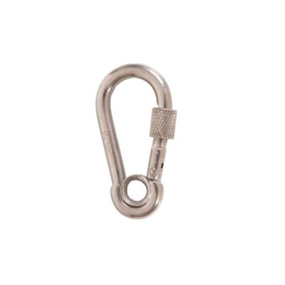 Mosquetão c/ Trava em Aço Inox 10x100MM 400LBS