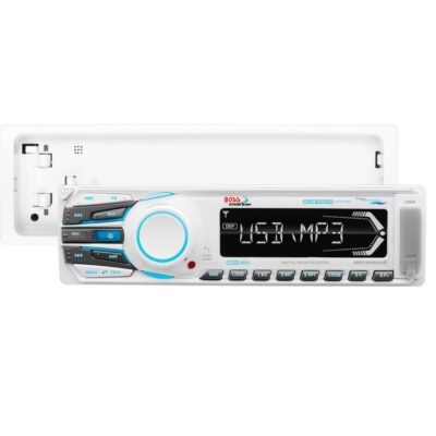 Alternative view of Radio AM / FM / MP3 / USB / SD / AUX / Bluetooth Boss branco MR1308UAB 200W pré amplificado 4 canais