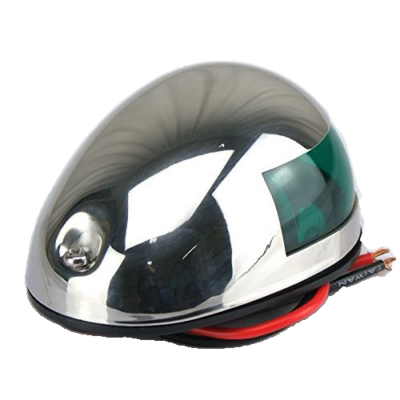 Luz de navegação - Boreste - BE em inox 12V 8W 83 x 64 mm