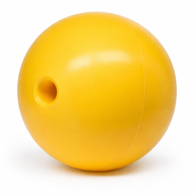 Boia de arinque redonda amarela 450mm diâmetro